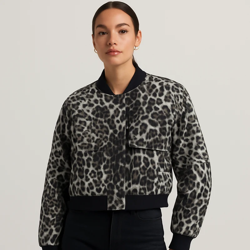 Beige weicher Fliegerjacke für Damen – Lässiger und bequemer Look