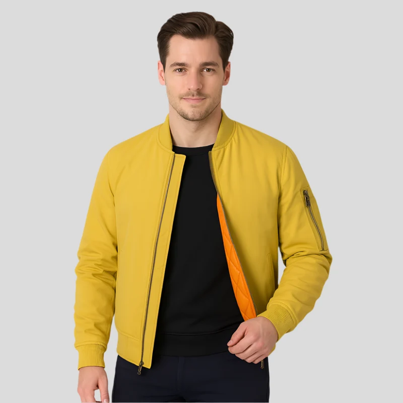 Bomberjacke für Herren im klassischen Design – Zeitloser Reißverschluss-Stil