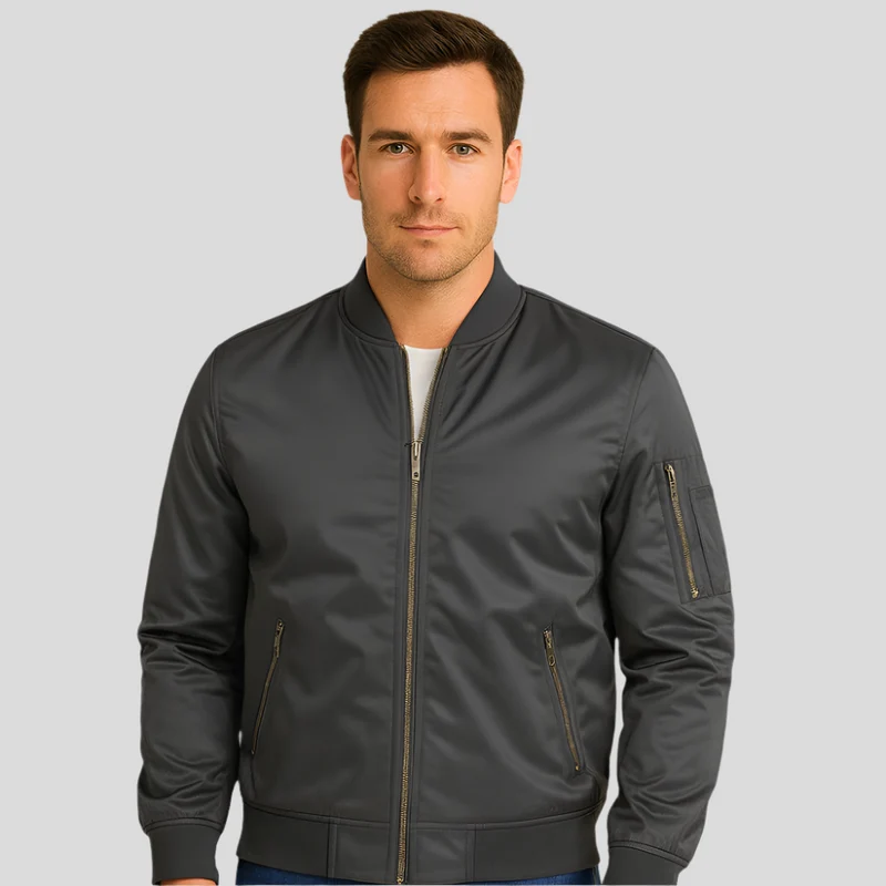 Luxuriöse Piloten-Bomberjacke für Herren – Vintage-Aviation-Style
