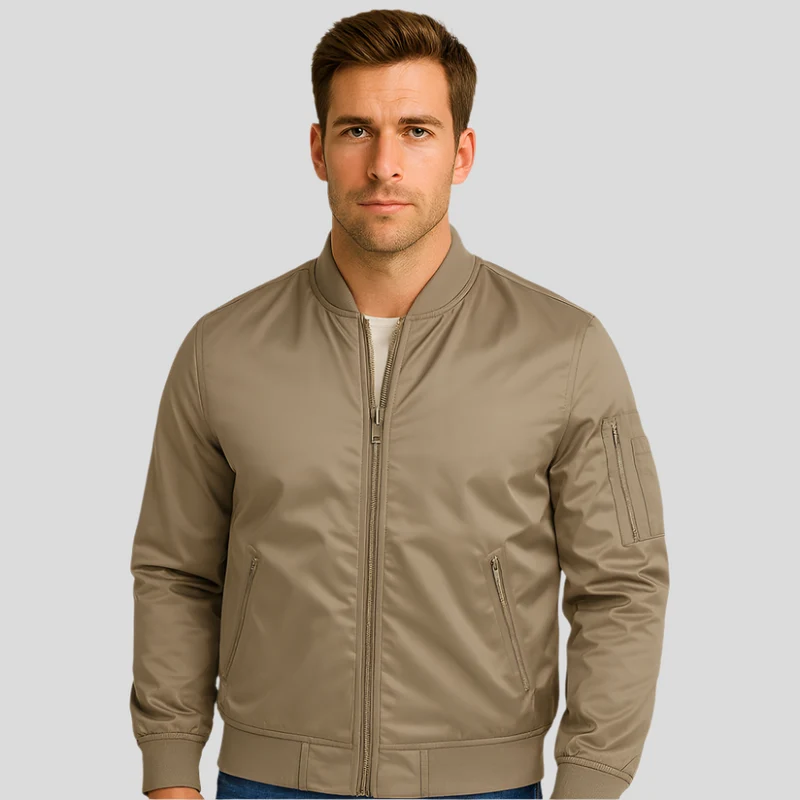 Luxuriöse Piloten-Bomberjacke für Herren – Vintage-Aviation-Style