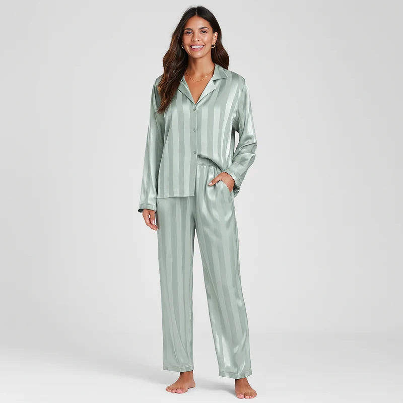 Shubo – Bequemer Damen-Pyjama für entspanntes Schlafen und Entspannen