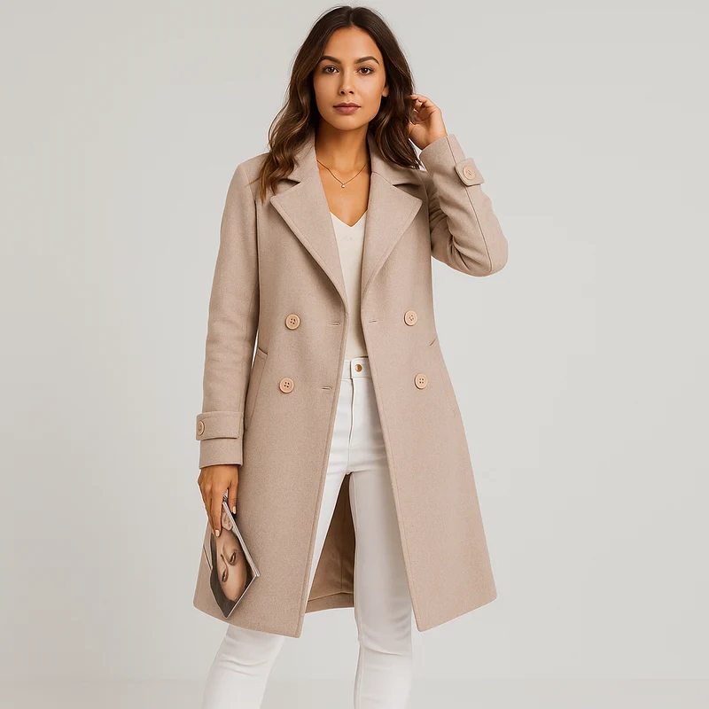 Eloise Eleganter zweireihiger Herbstmantel