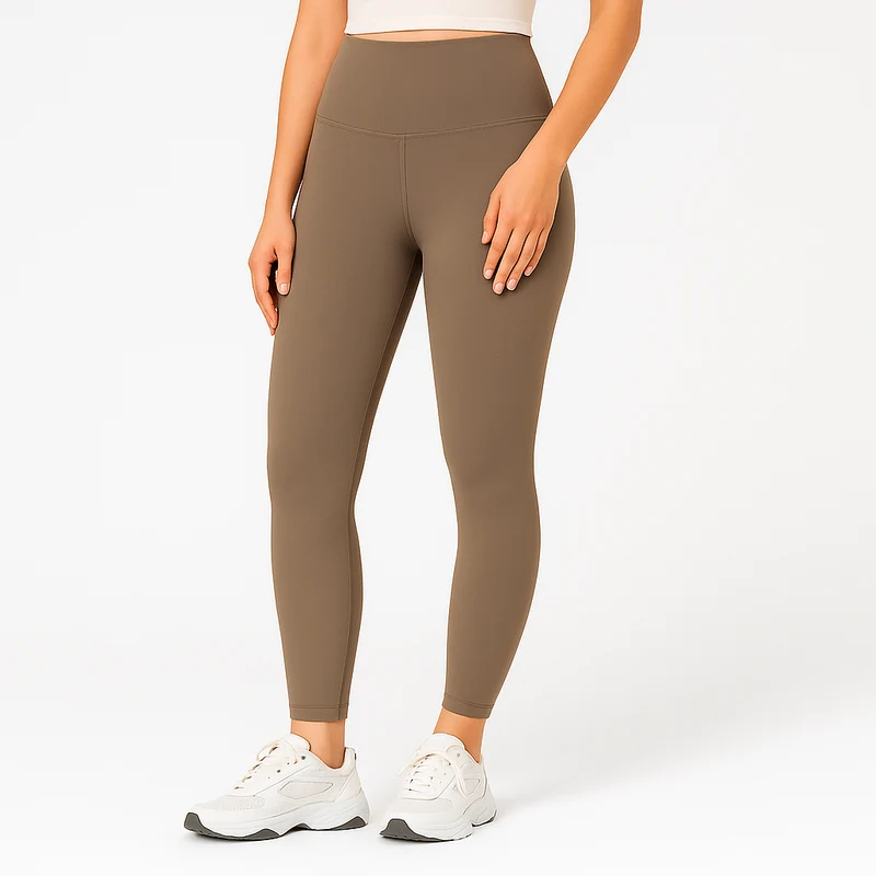 Yoga-Leggings mit hohem Bund für Damen – schweißableitende und dehnbare Sportbekleidung