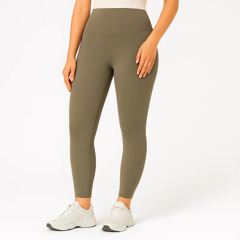 Yoga-Leggings mit hohem Bund für Damen – schweißableitende und dehnbare Sportbekleidung