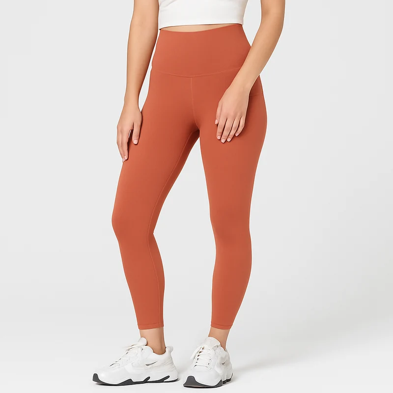 Yoga-Leggings mit hohem Bund für Damen – schweißableitende und dehnbare Sportbekleidung