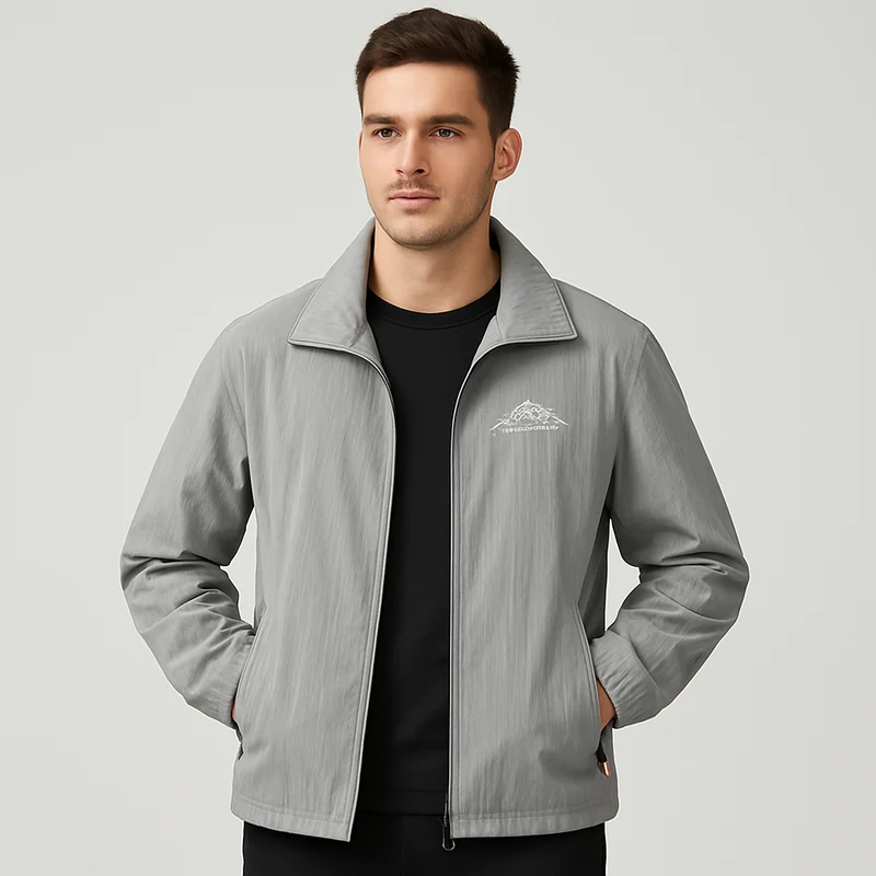 Ethan Herrenjacke – Leichter Freizeitmantel mit Reißverschluss