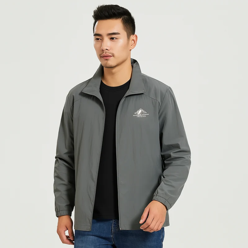 Ethan Herrenjacke – Leichter Freizeitmantel mit Reißverschluss