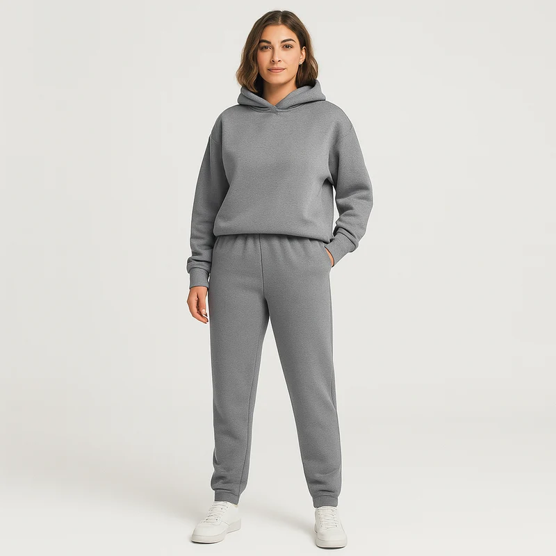 Ultimatives Komfort-Set aus Hoodie und Jogginghose – Gemütliche 2-teilige Loungewear für Frauen
