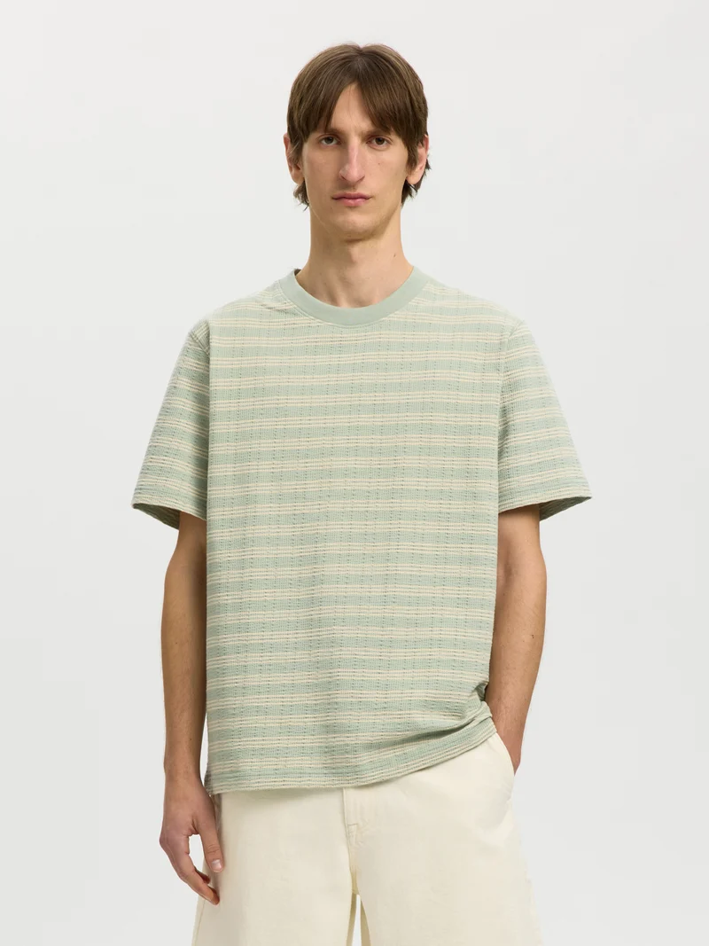 Seersucker-T-Shirt