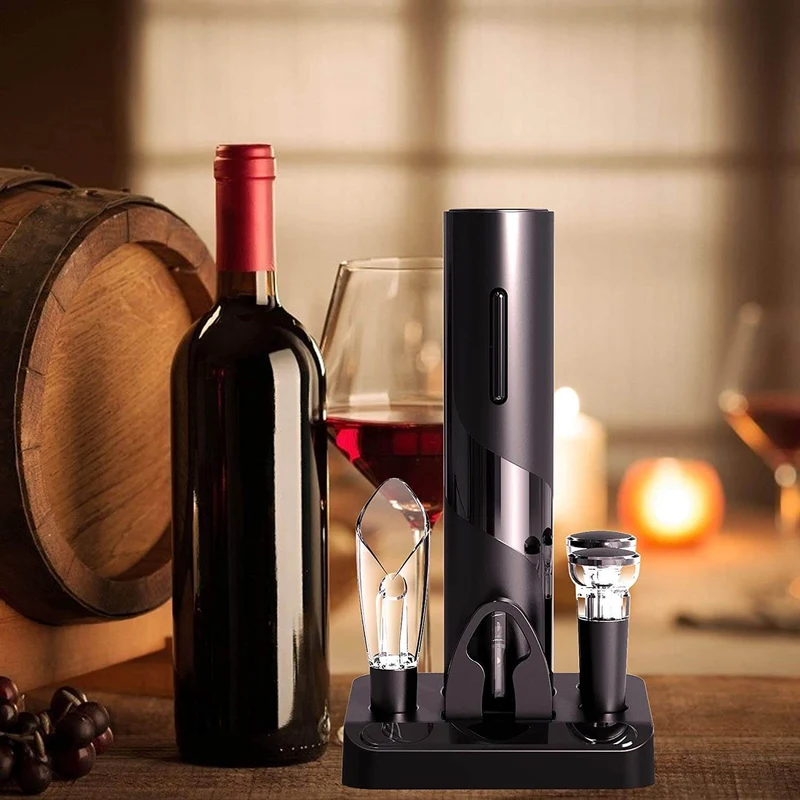 VinoLift Elektrisches Weinöffnerset – Mühelose Korkentfernung