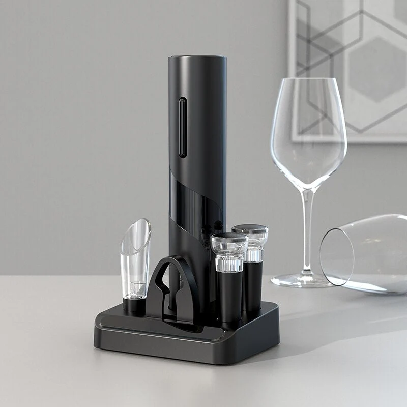VinoLift Elektrisches Weinöffnerset – Mühelose Korkentfernung