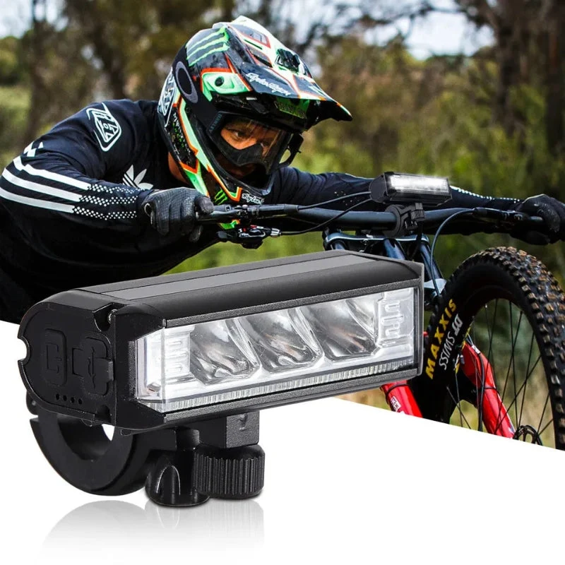 GlowSecure USB wiederaufladbare LED-Radlampe – Wasserdicht und ultrahelles Sicherheitslicht