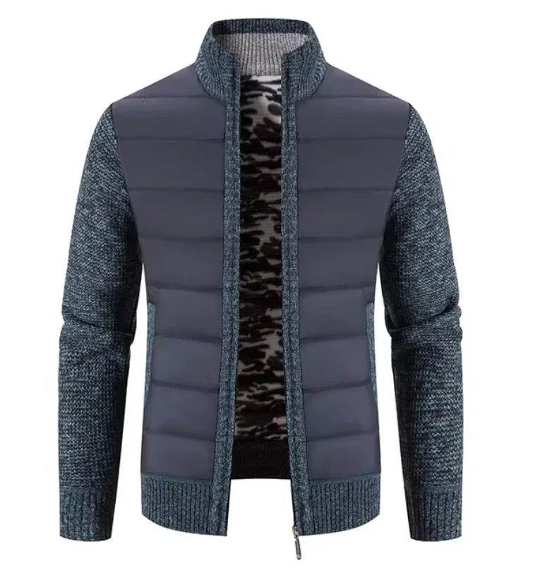 Ethan Stehkragen Pullover – Langärmelige Herrenjacke
