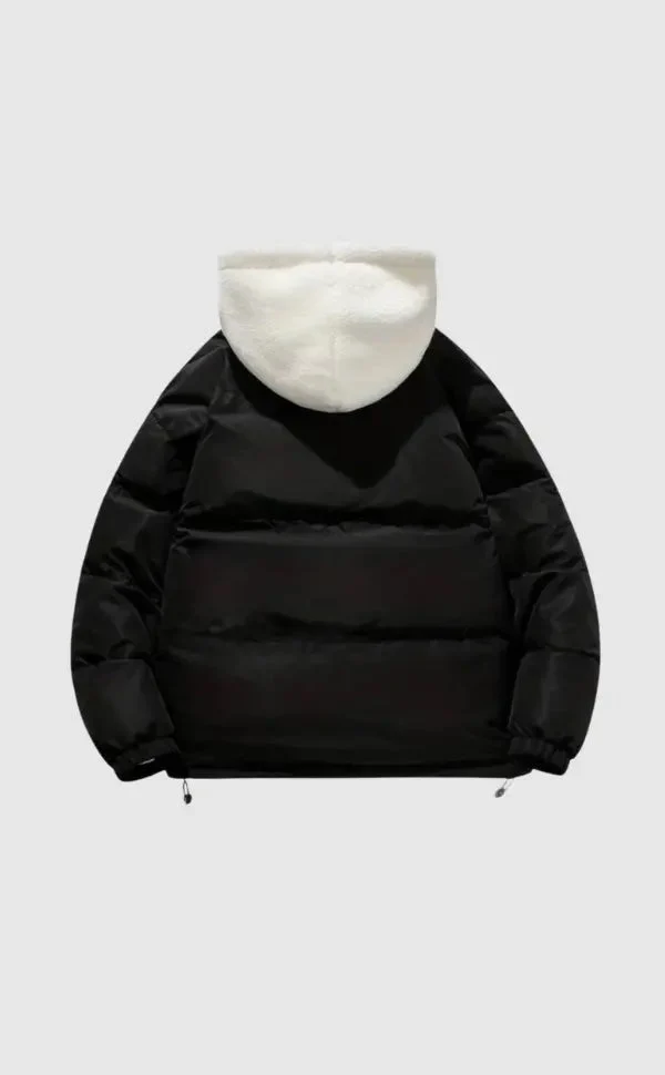 Warme Damen Winterjacke mit Reißverschluss | Mit Kapuze