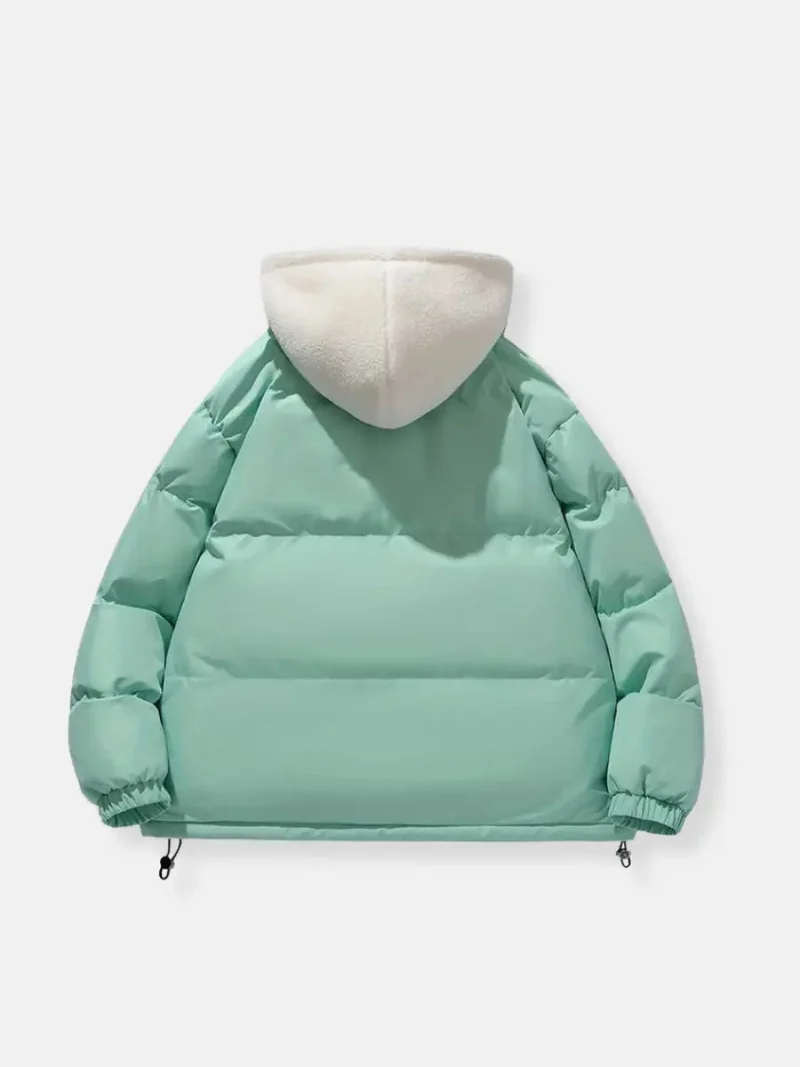 Warme Damen Winterjacke mit Reißverschluss | Mit Kapuze