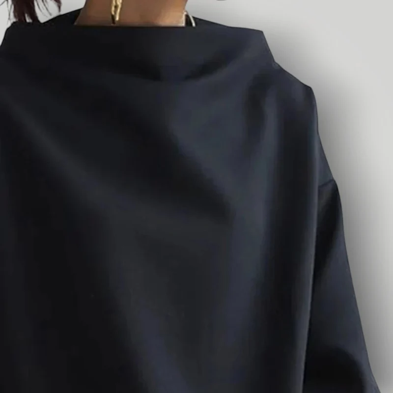 Damen Rollkragenpullover | Eleganter Pullover in Schwarz