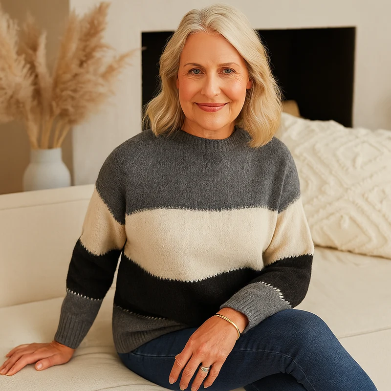 Damen Pullover – Warmer, moderner Strickpullover für kühle Tage