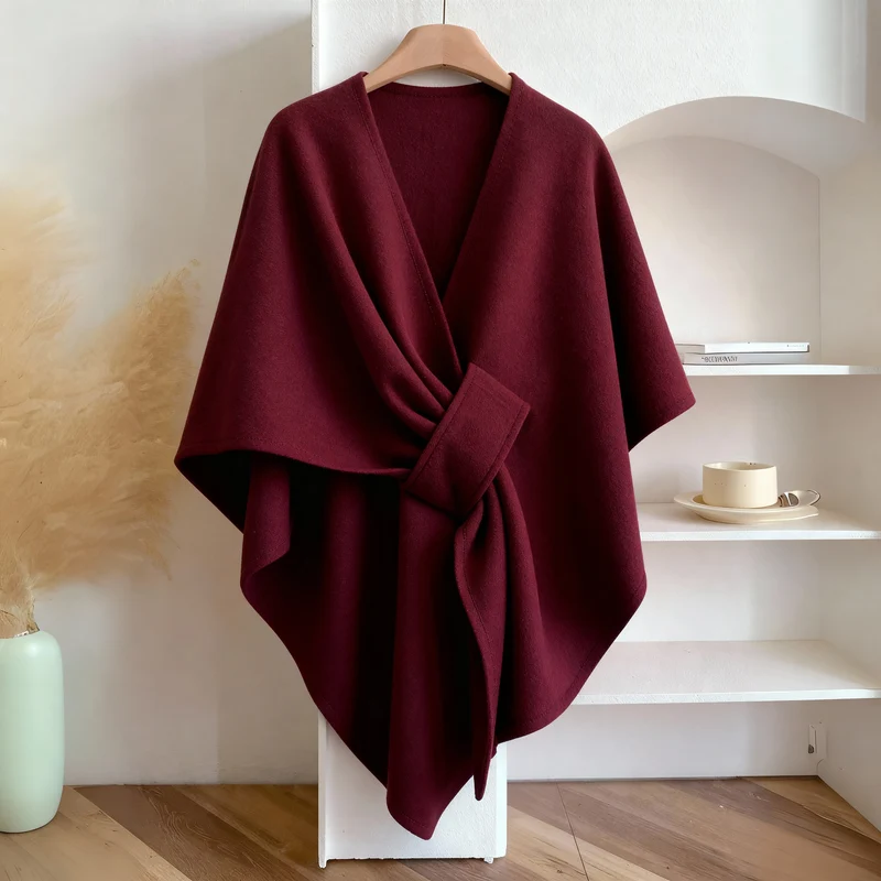 Teysia - drapierter Schal mit Soft-Touch-Finish