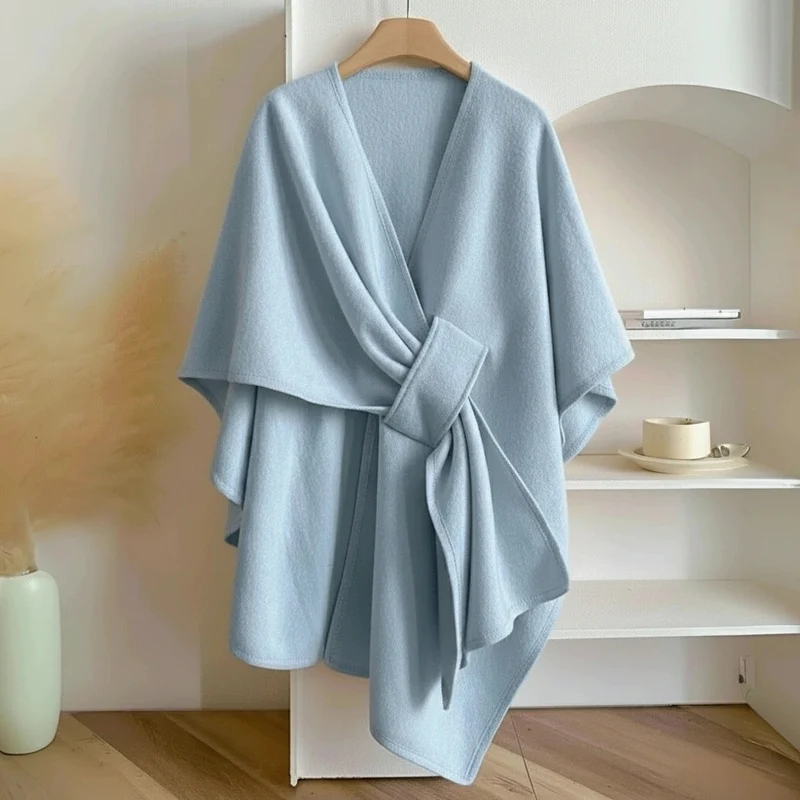 Teysia - drapierter Schal mit Soft-Touch-Finish