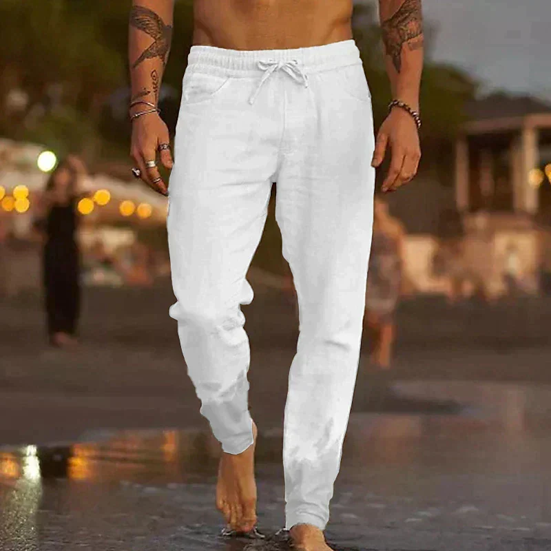 Lyrik - Hochwertige Leinen-Strandhose