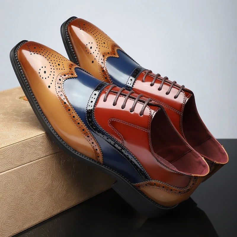 Nalos - Handgefertigte Vollbrogue-Oxford-Schuhe