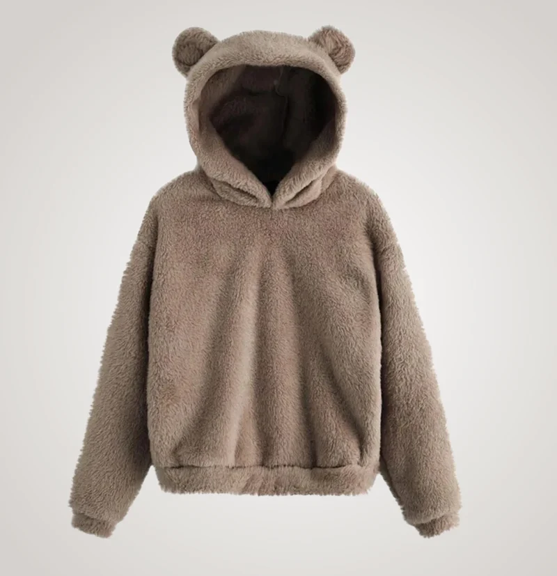 Tialyn - Plüsch-Hoodie mit Bärenohren