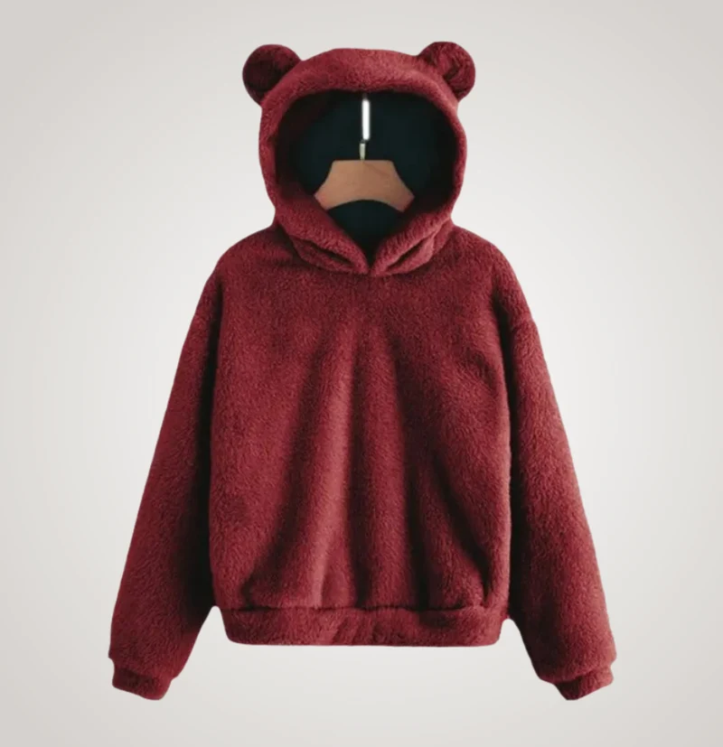 Tialyn - Plüsch-Hoodie mit Bärenohren