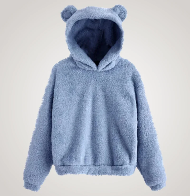 Tialyn - Plüsch-Hoodie mit Bärenohren