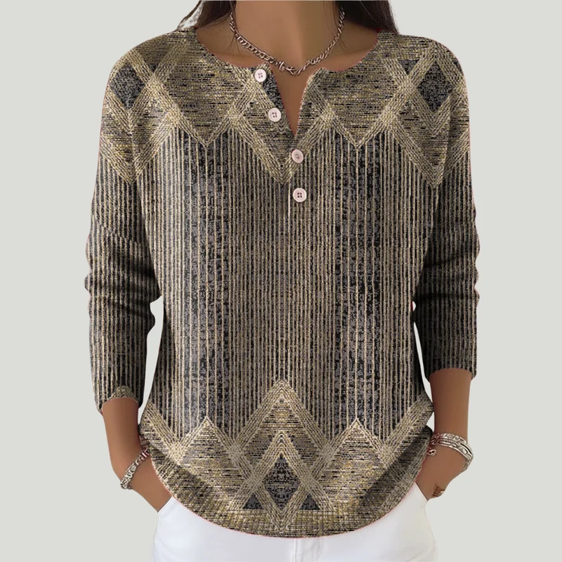 Zayarie - Gestreiftes Longsleeve mit Soft-Touch