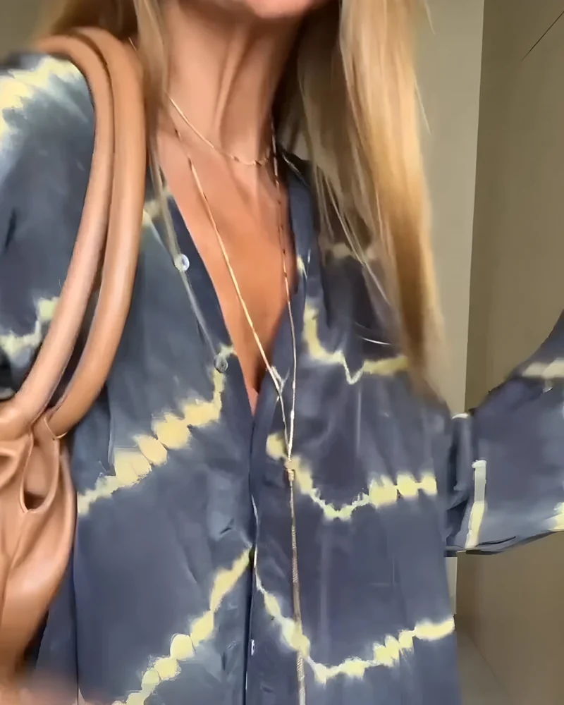 Aviyra - Weiches gestreiftes Boho-Maxikleid