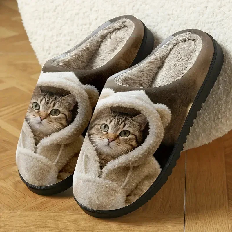 Marilys - Weiche Katzen-Hausschuhe