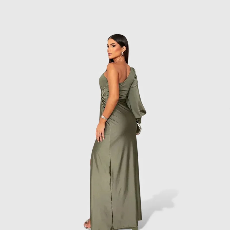 Ellivia - Weiches One-Shoulder-Abendkleid