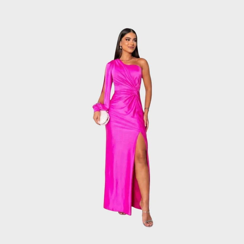 Ellivia - Weiches One-Shoulder-Abendkleid