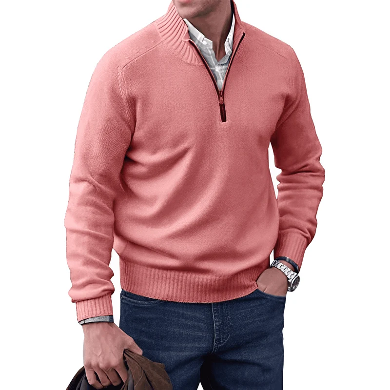 Saven - Half-Zip-Pullover mit weicher Haptik