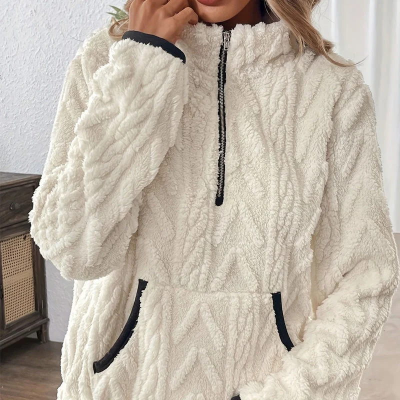 Lurein - Half-Zip-Pullover mit Soft-Touch-Finish