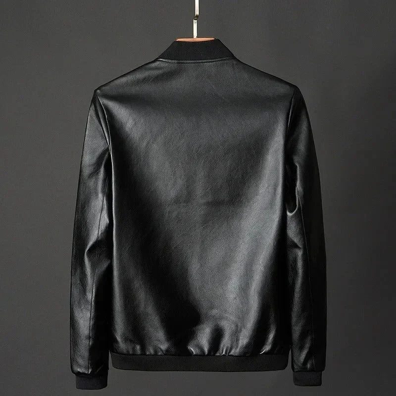 Bruno® | Leder Bikerjacke