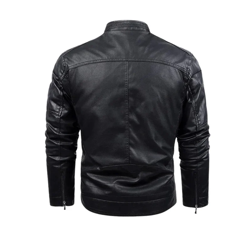 Werner® | Retro-Lederjacke mit Fleece-Futter