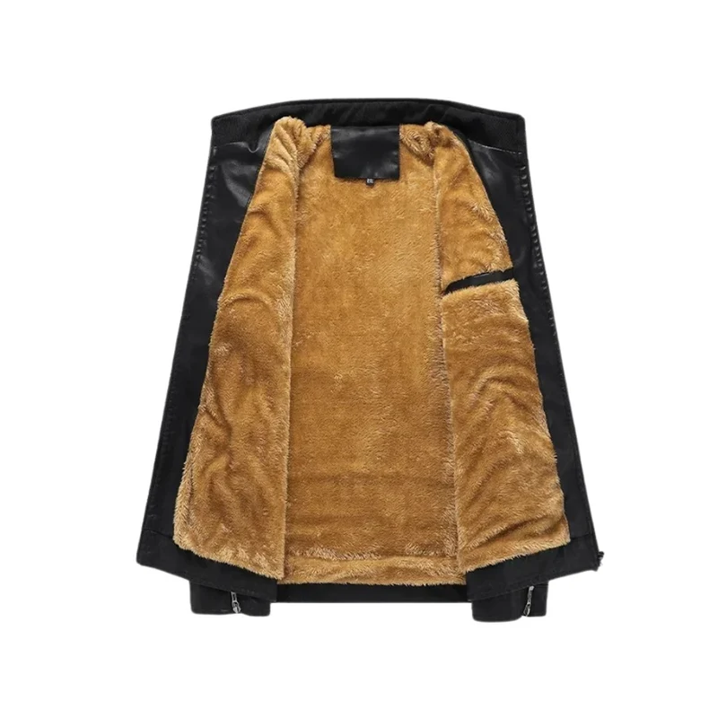 Werner® | Retro-Lederjacke mit Fleece-Futter