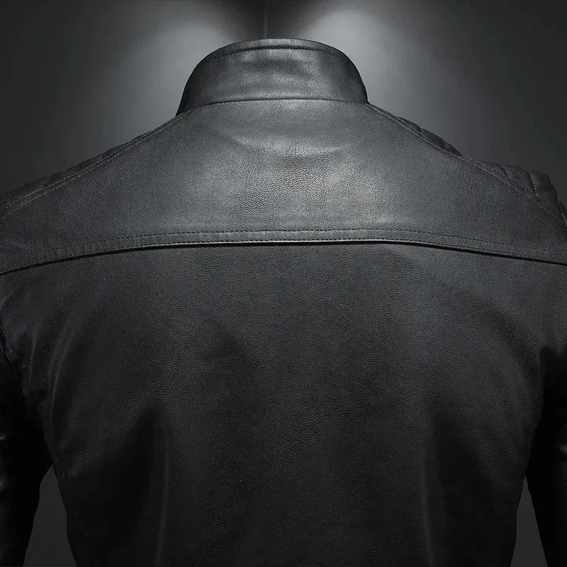 Armin® | Stehkragen Lederjacke
