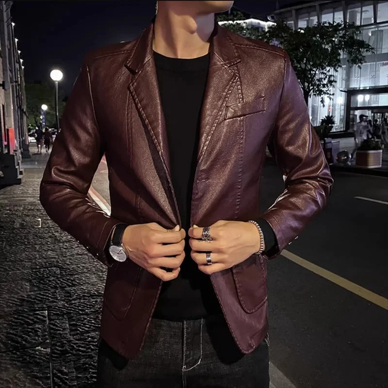 Thaddäus® | Business Casual Lederjacke