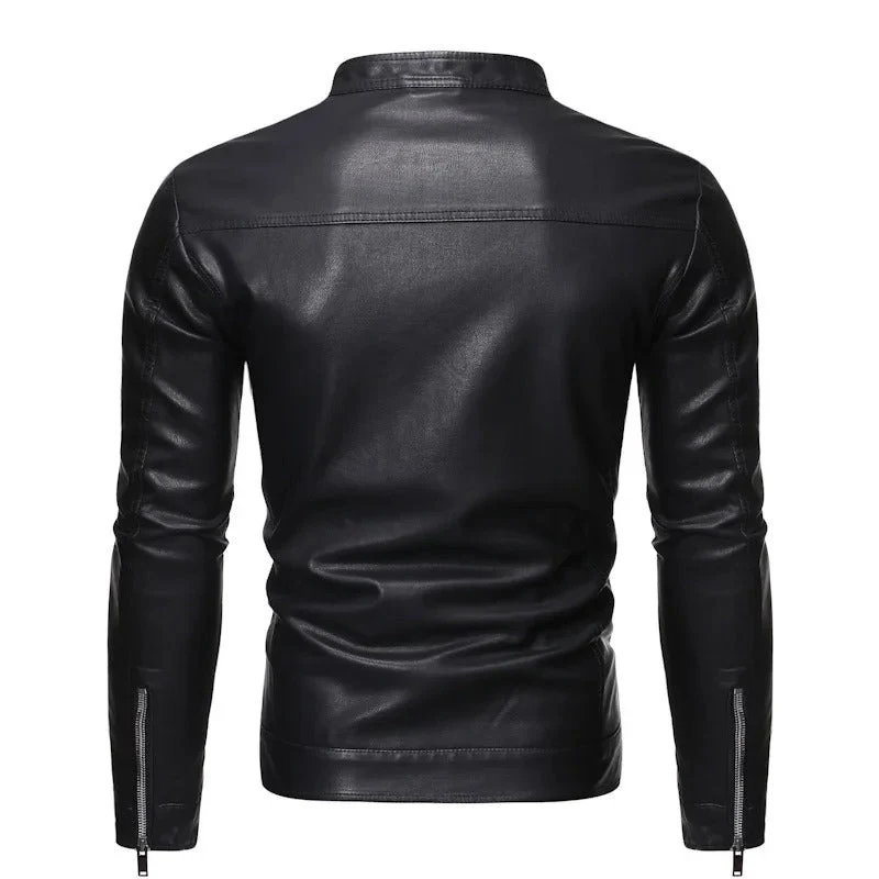 Matthias-Johann® | Lederjacke mit Stehkragen