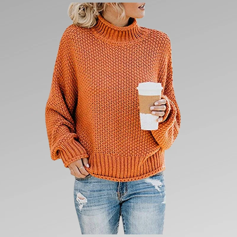Olivia | Pullover mit hohem Kragen