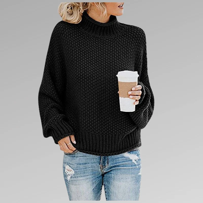 Olivia | Pullover mit hohem Kragen