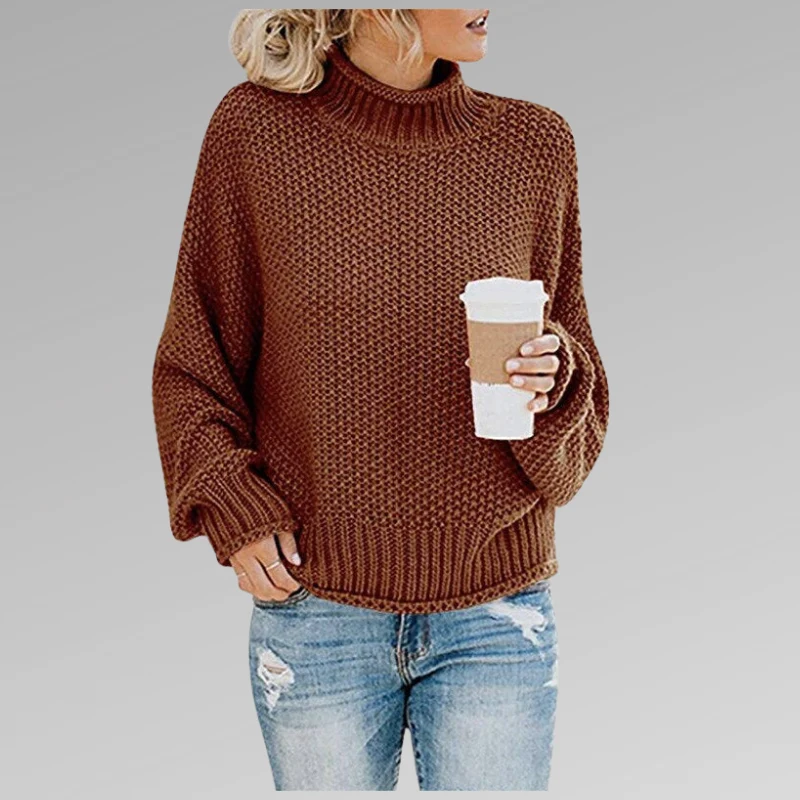 Olivia | Pullover mit hohem Kragen