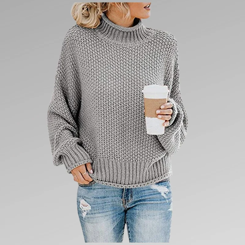 Olivia | Pullover mit hohem Kragen