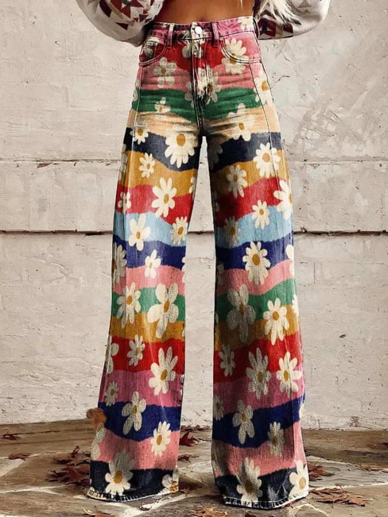 Léon - Retro Blumenhosen