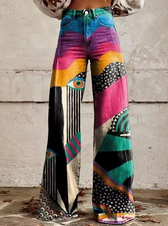 Talia - Bohemian Flared Hose