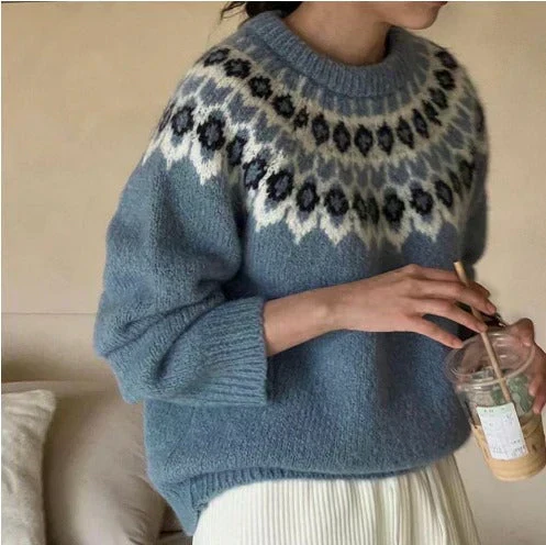 Sophie | Stylischer Jacquard-Pullover