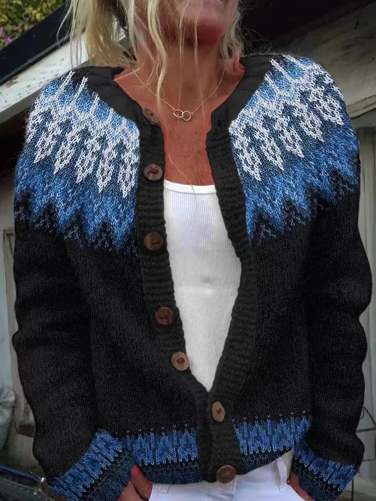 Givanna | Vintage Isländische Strickjacke