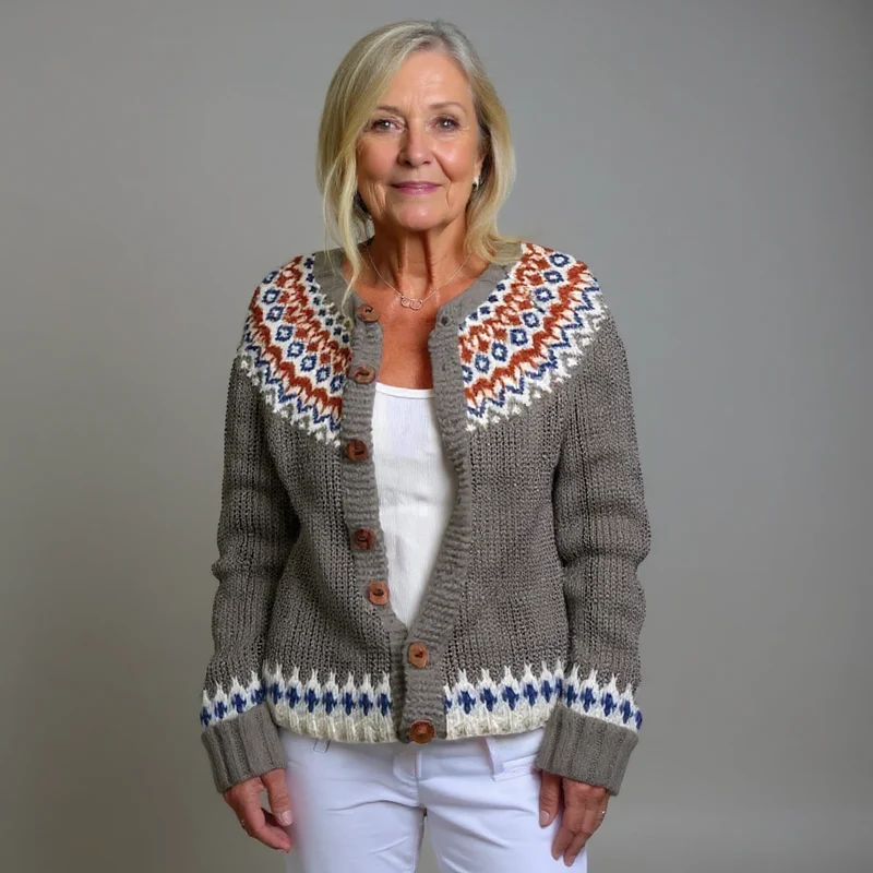 Gabriella | Vintage Isländische Strickjacke